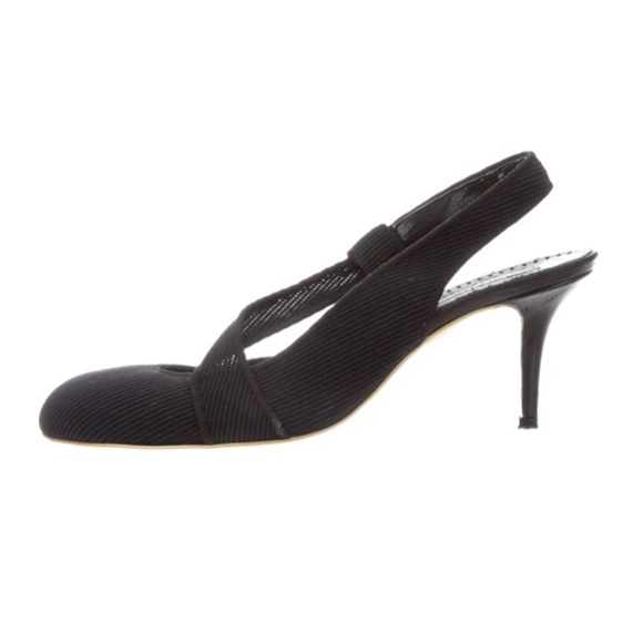 STELLA MCCARTNEY Black Slingback Pumps 36.5 - Picture 1 of 13